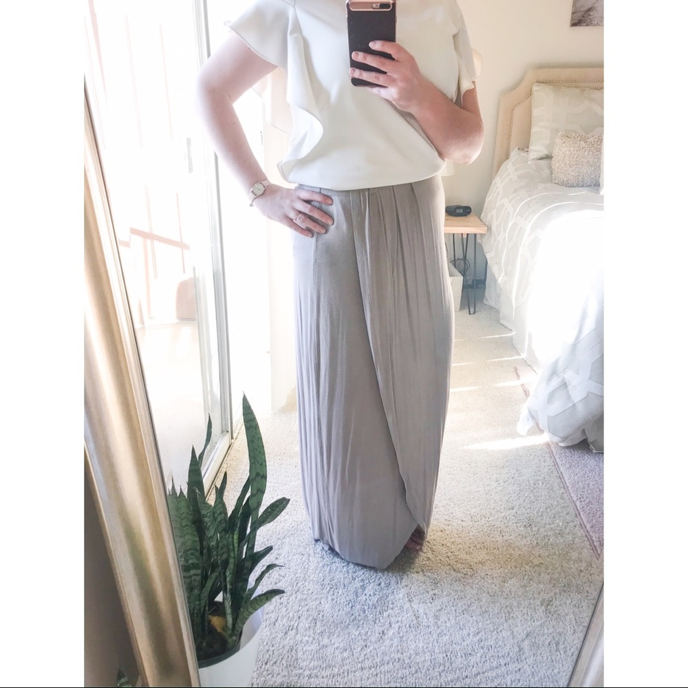 Tan maxi skirt